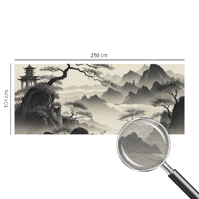 Modern wall mural for bedroom Eastern landscape
