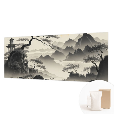Modern wall mural for bedroom Eastern landscape