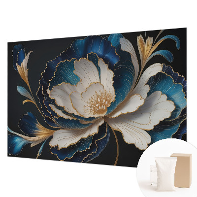 Modern wall mural for living room with a floral pattern