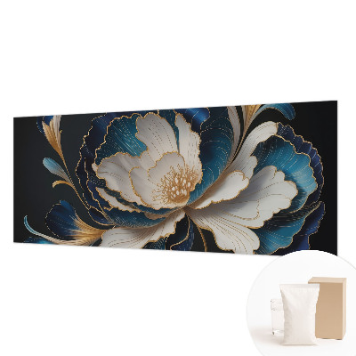 Modern wall mural for living room with a floral pattern