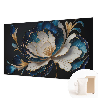 Modern wall mural for living room with a floral pattern
