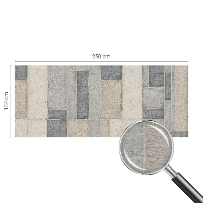 High quality wall mural wallpaper with a geometric mosaic design