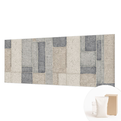 High quality wall mural wallpaper with a geometric mosaic design