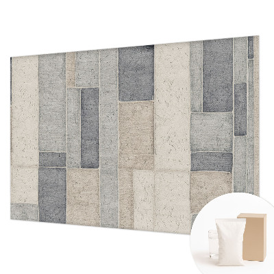 High quality wall mural wallpaper with a geometric mosaic design