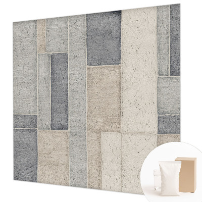 High quality wall mural wallpaper with a geometric mosaic design
