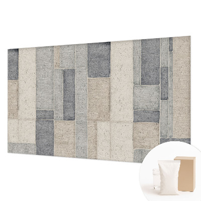High quality wall mural wallpaper with a geometric mosaic design