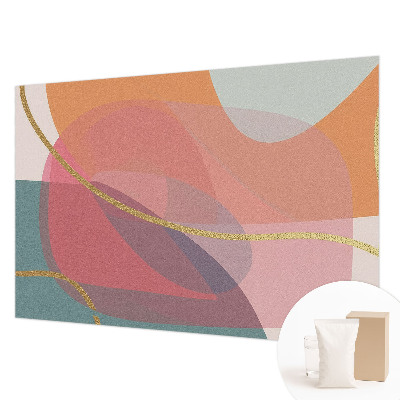Premium wall mural for bedroom with colorful shapes