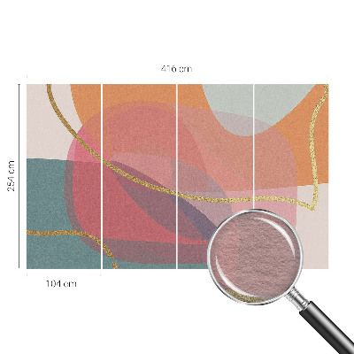 Premium wall mural for bedroom Colorful shapes