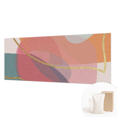 Premium wall mural for bedroom with colorful shapes