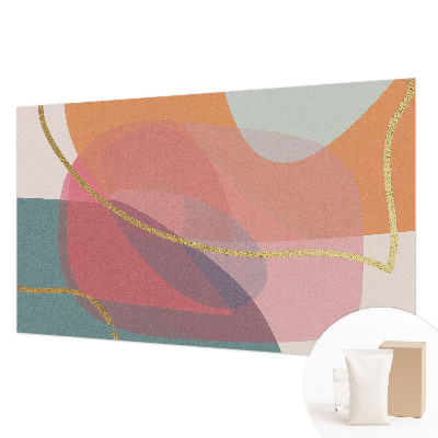 Premium wall mural for bedroom with colorful shapes