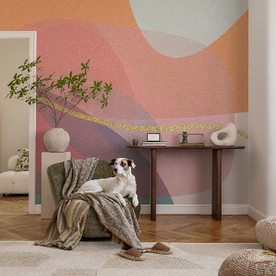Premium wall mural for bedroom Colorful shapes
