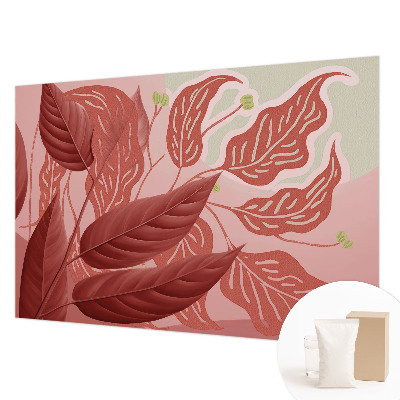 Non-woven wall mural Organic leaves