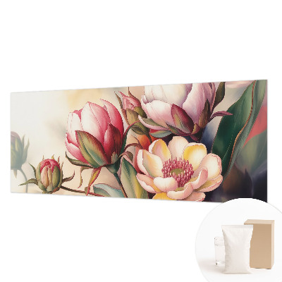 Wall mural with a bouquet of flowers design
