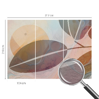 Wallpaper mural Harmonious leaves