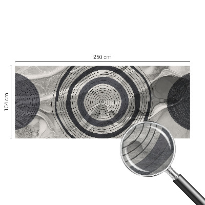 Photo wallpaper with a pattern of gray circles