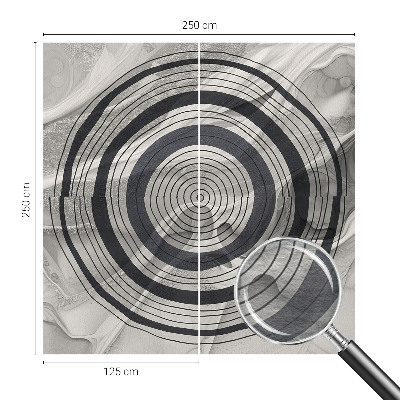Photo wallpaper with a pattern of gray circles