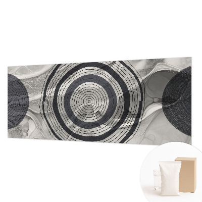 Photo wallpaper Circles of gray