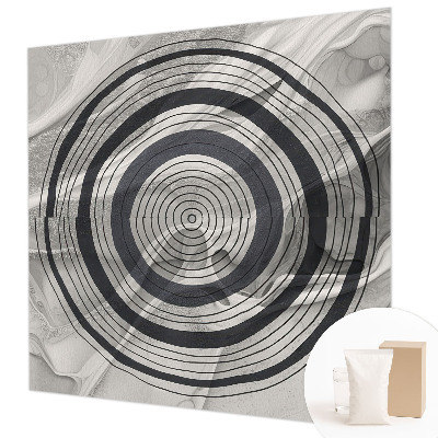 Photo wallpaper Circles of gray
