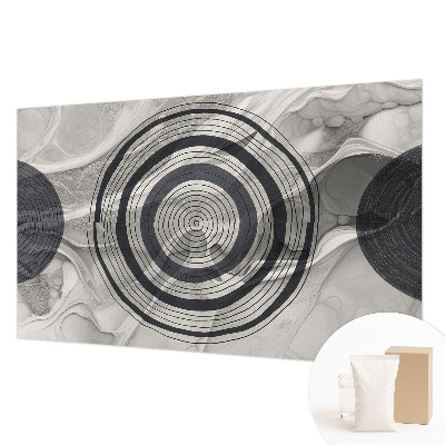 Photo wallpaper with a pattern of gray circles
