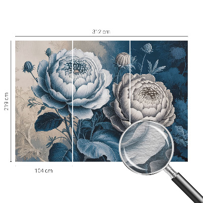 Wall mural for bedroom Romantic flowers