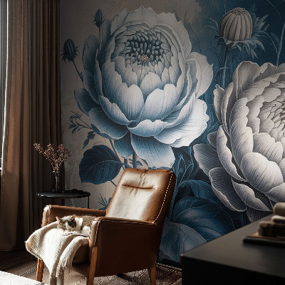 Wall mural for bedroom Romantic flowers