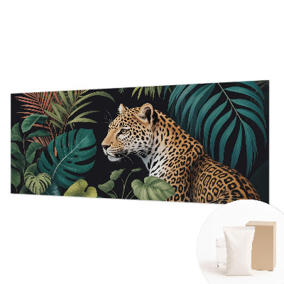 Wall mural for living room Exotic leopard