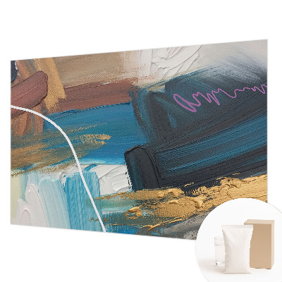 Custom size wall mural with an abstract pattern