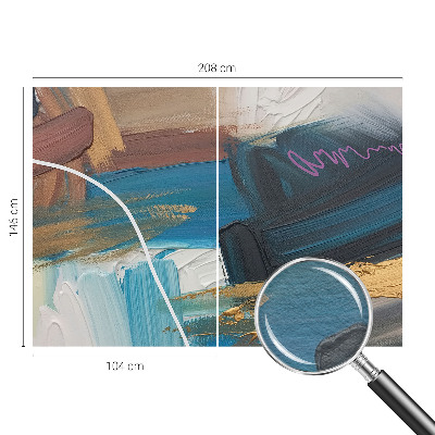 Custom size wall mural with an abstract pattern