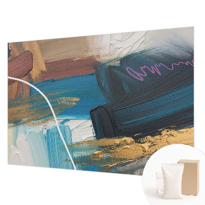 Custom size wall mural with an abstract pattern