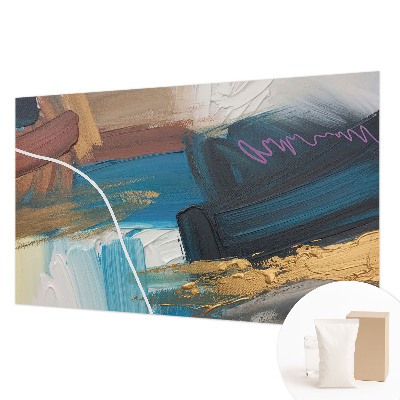 Custom size wall mural with an abstract pattern