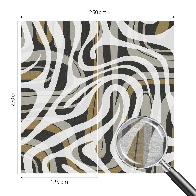 Large wall mural wallpaper with an abstract linear design