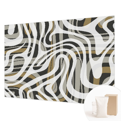 Large wall mural wallpaper with an abstract linear design