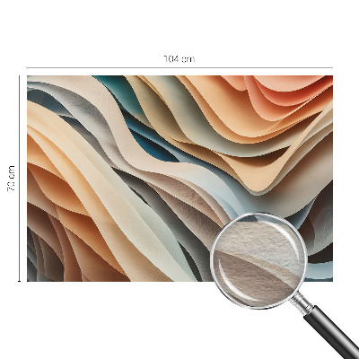 Modern wall mural Wavy forms
