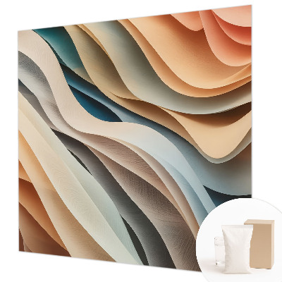 Modern wall mural Wavy forms