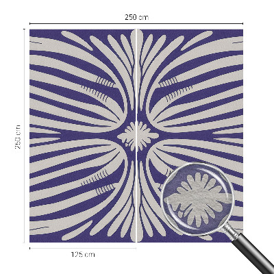High quality photo wallpaper Floral symmetry