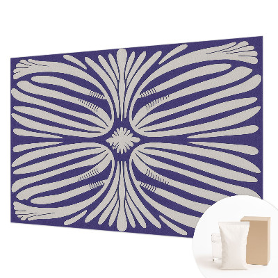 High quality photo wallpaper with a floral symmetry design