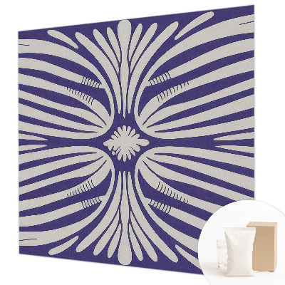 High quality photo wallpaper with a floral symmetry design