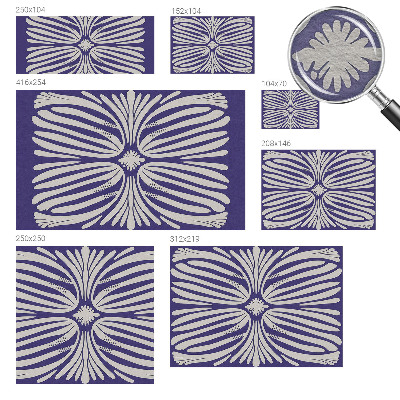 High quality photo wallpaper with a floral symmetry design