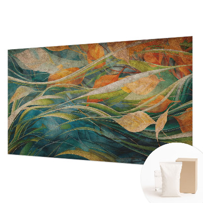 Modern wall mural for living room with an autumn landscape design