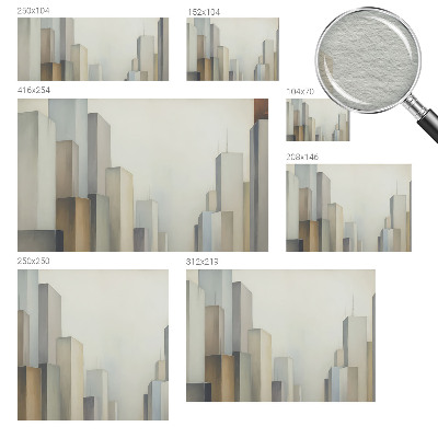 Modern wall mural for bedroom City skyscrapers