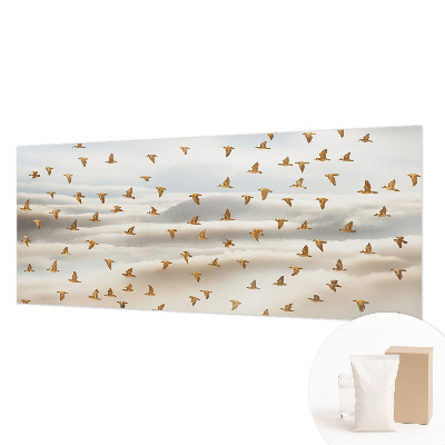 Premium wall mural for bedroom with a birds-in-flight design