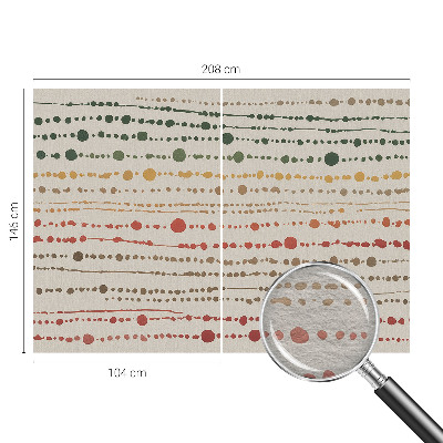 Decorative wall mural for living room Colorful dots