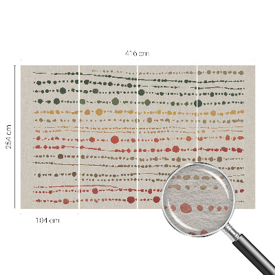 Decorative wall mural for living room Colorful dots