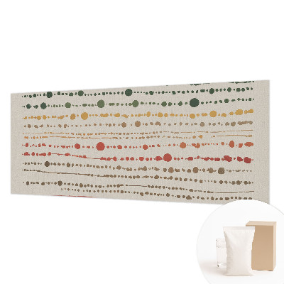 Decorative wall mural for living room with a colorful dot pattern
