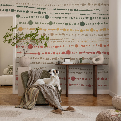 Decorative wall mural for living room Colorful dots