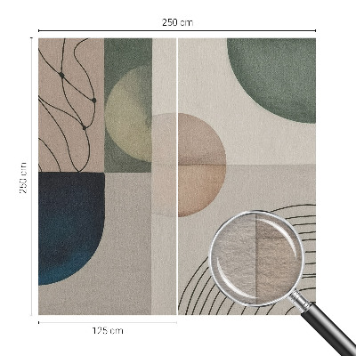 Premium photo wallpaper Geometric forms