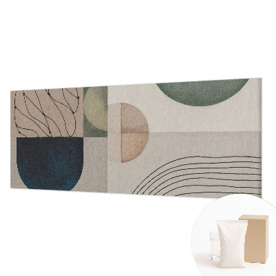 Premium photo wallpaper with geometric forms