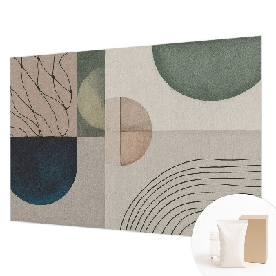 Premium photo wallpaper with geometric forms