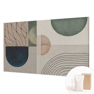 Premium photo wallpaper with geometric forms