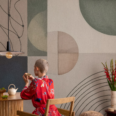 Premium photo wallpaper Geometric forms